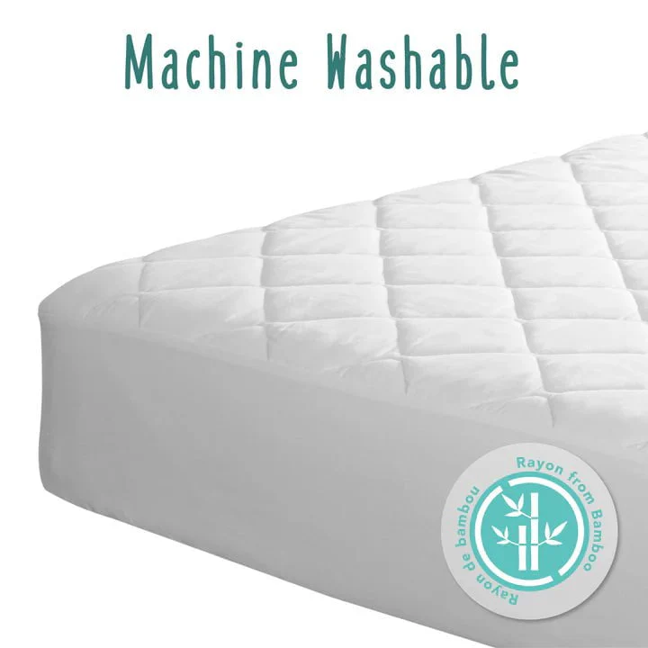 Babyworks - Quilted & Fitted Bamboo Mattress Protector - Image 3