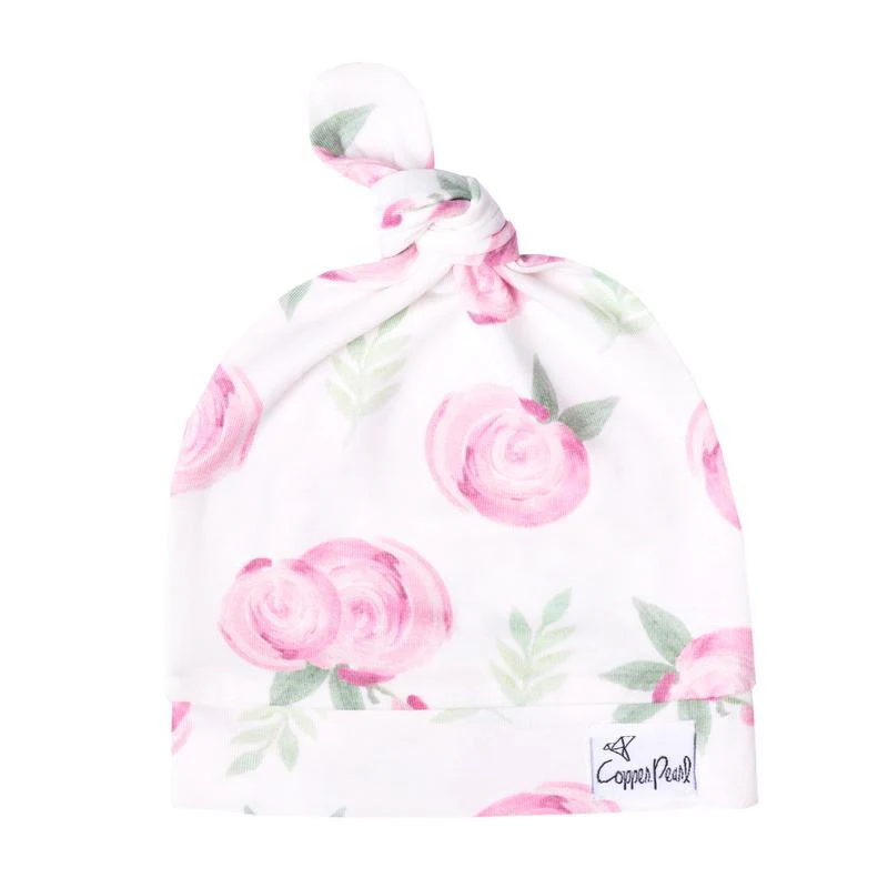 Copper Pearl - Top Knot Baby Hat - Image 14