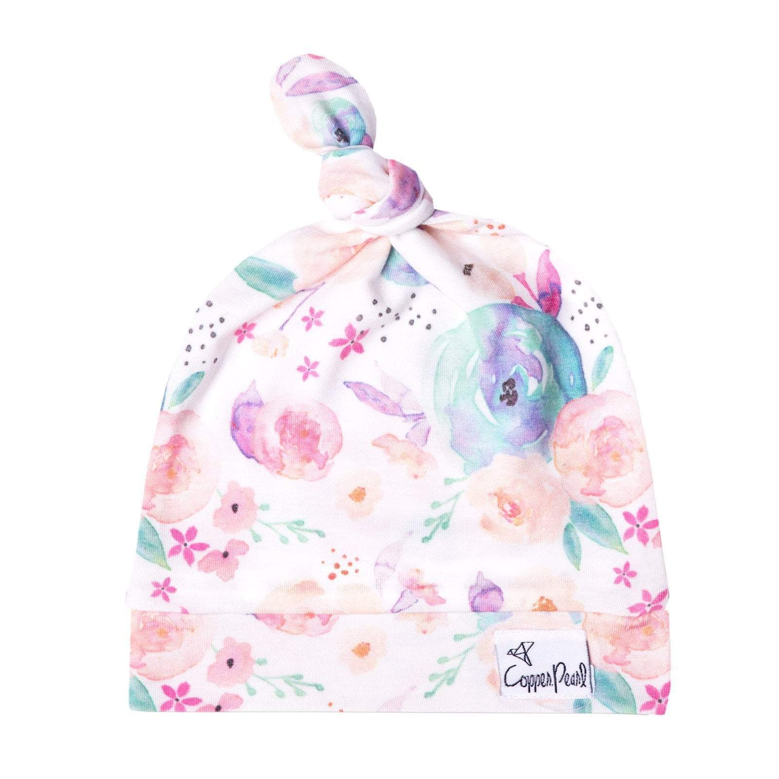 Copper Pearl - Top Knot Baby Hat - Image 6