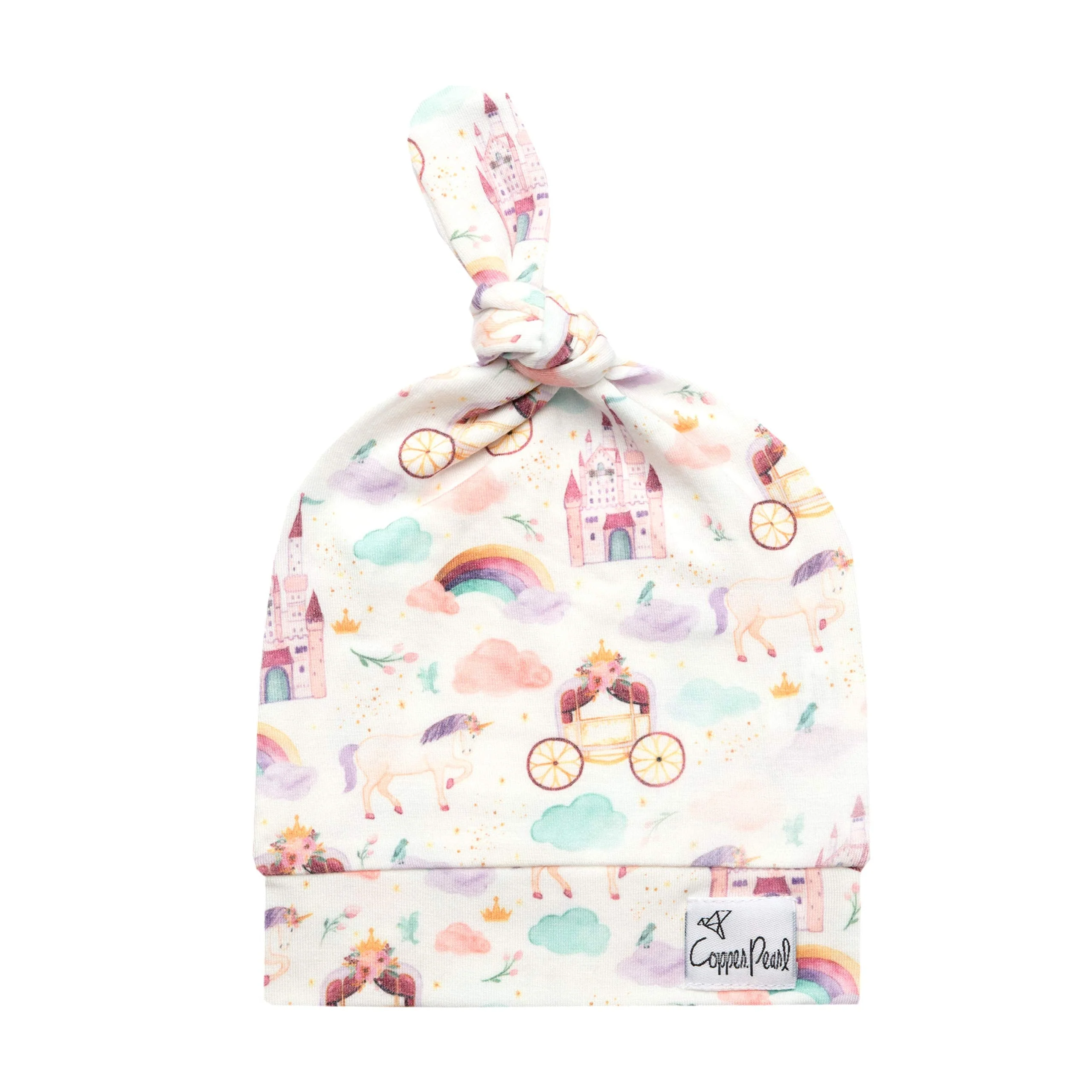 Copper Pearl - Top Knot Baby Hat - Image 8