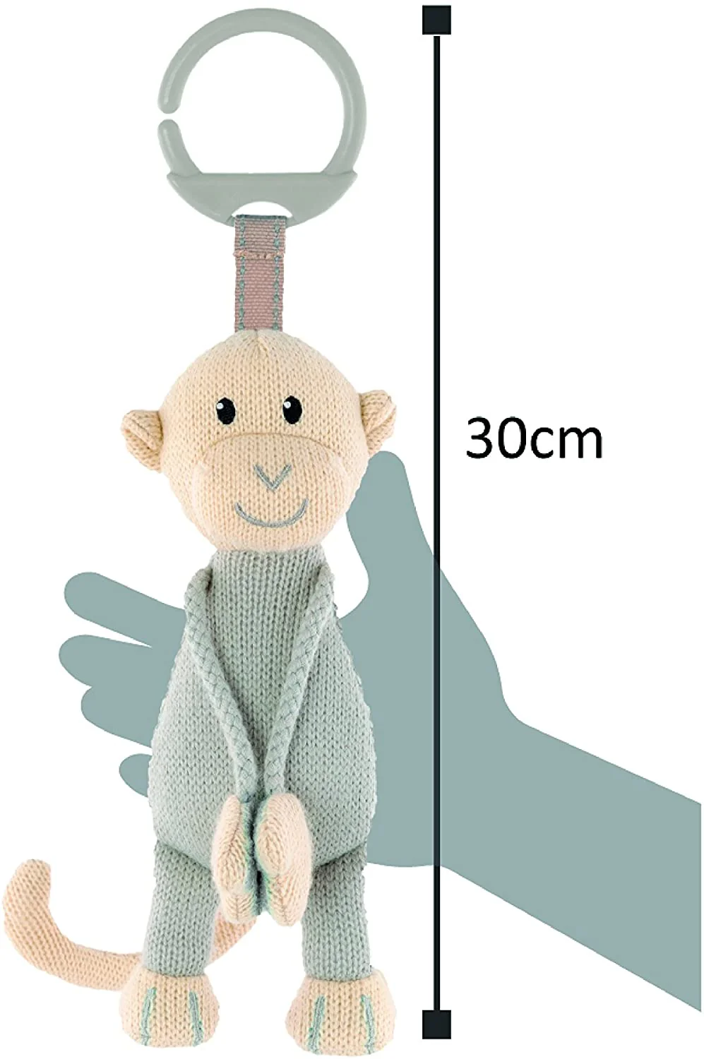 Matchstick Monkey - Knitted Hanging Monkey Toy - Image 3